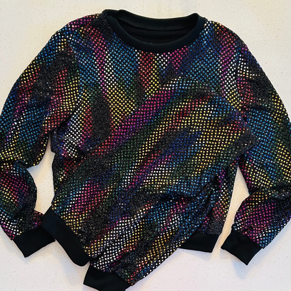 Vibrant Sequin Pant and Top Set